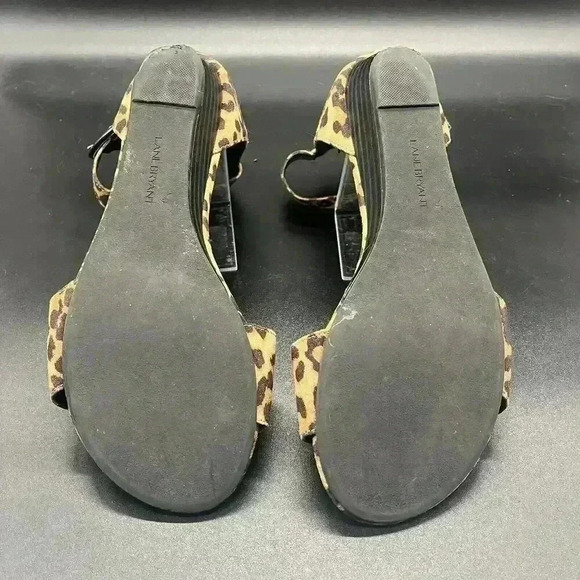 Lane Bryant leopard print ankle strap sandals womens 8 - Picture 6 of 8